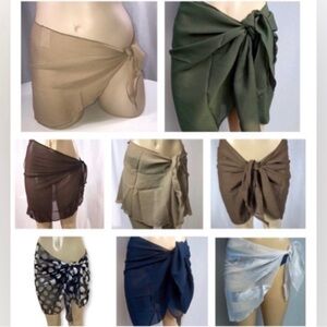 12pcs Assorted Sarong Wrap Skirts, New